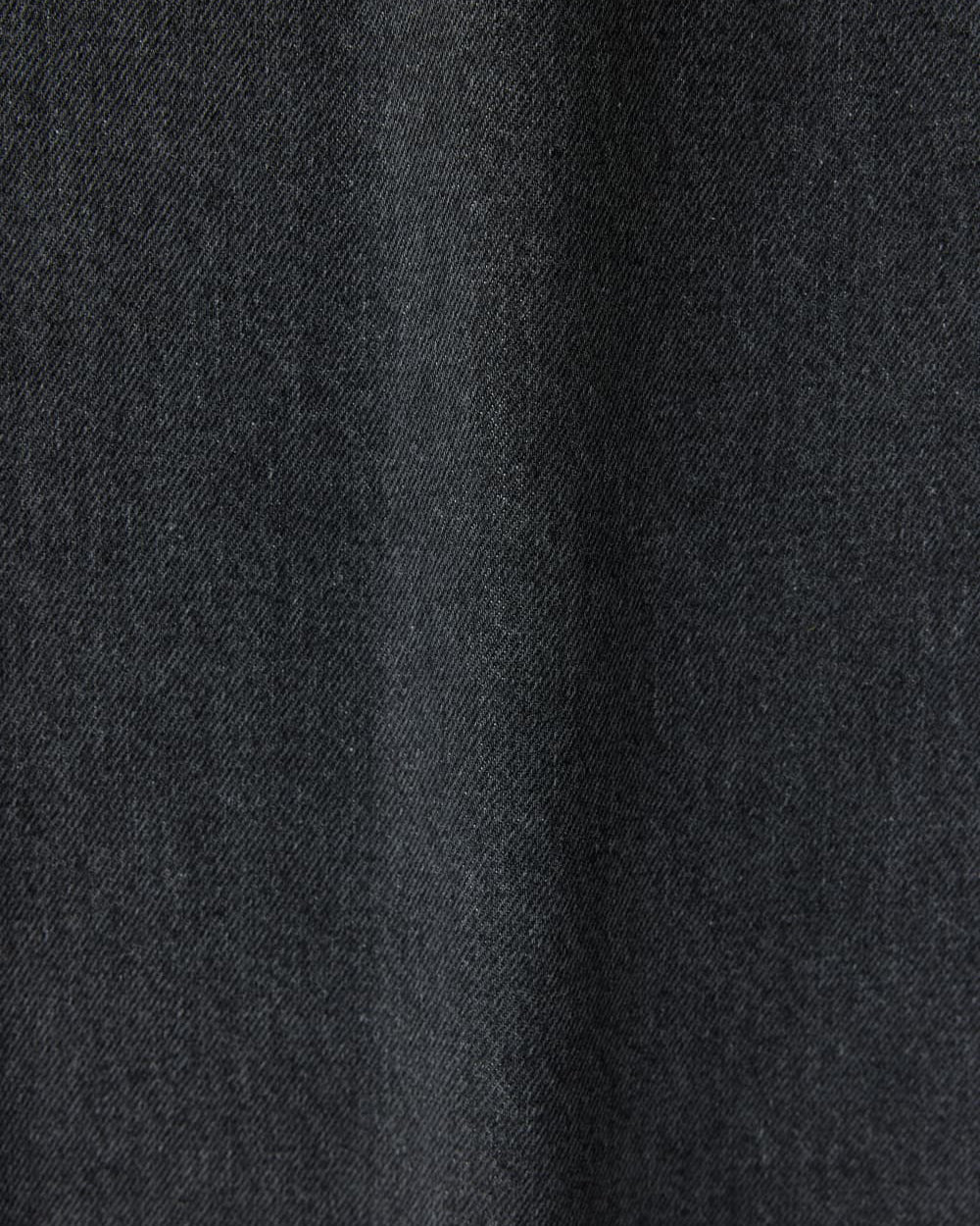 TUCKED DENIM PANTS - BLACK