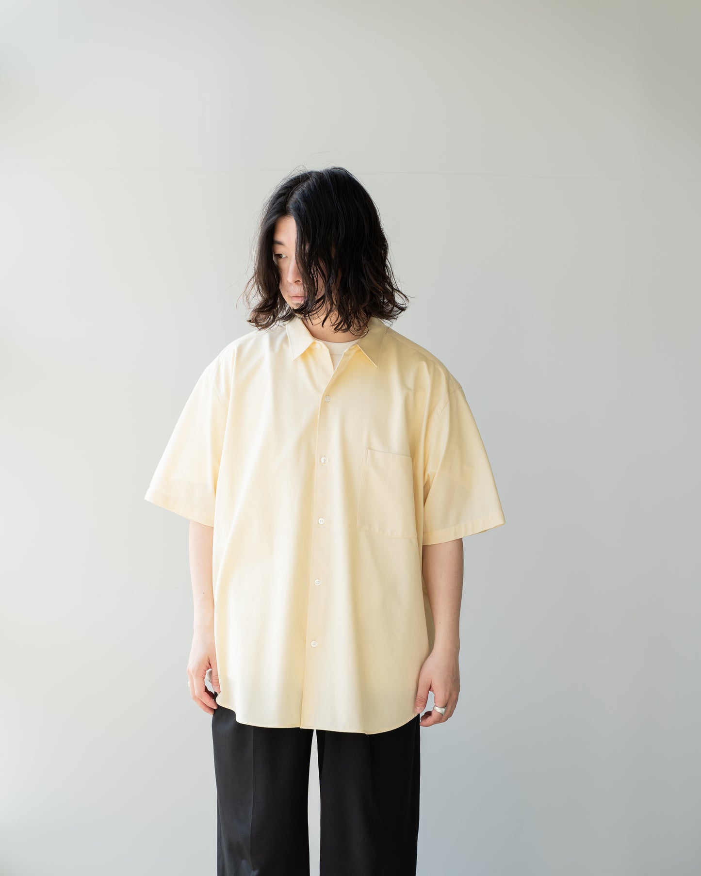 46G ATMOSPHERE SS SHIRT - LIGHT YELLOW