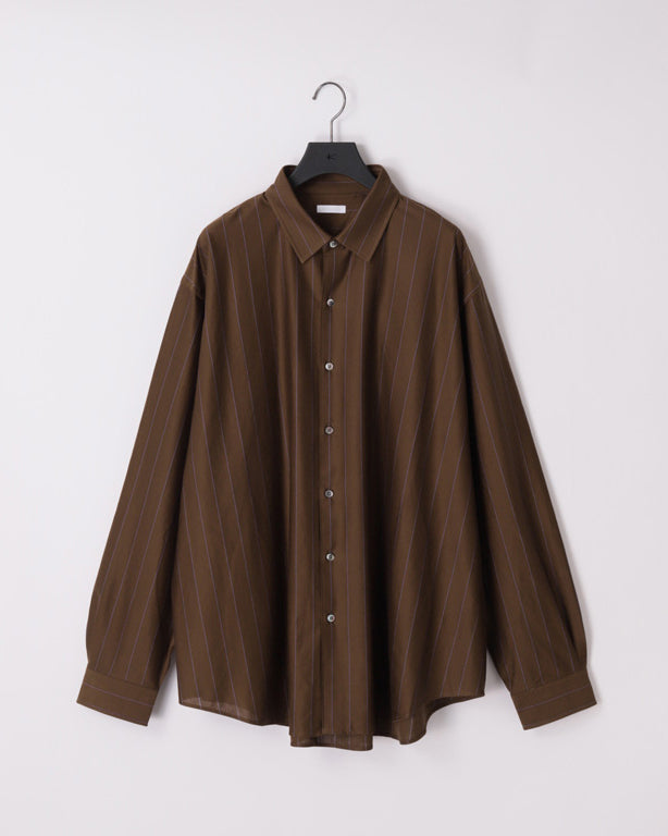 46G STRIPE ATMOSPHERE SHIRT - BROWN BLUE