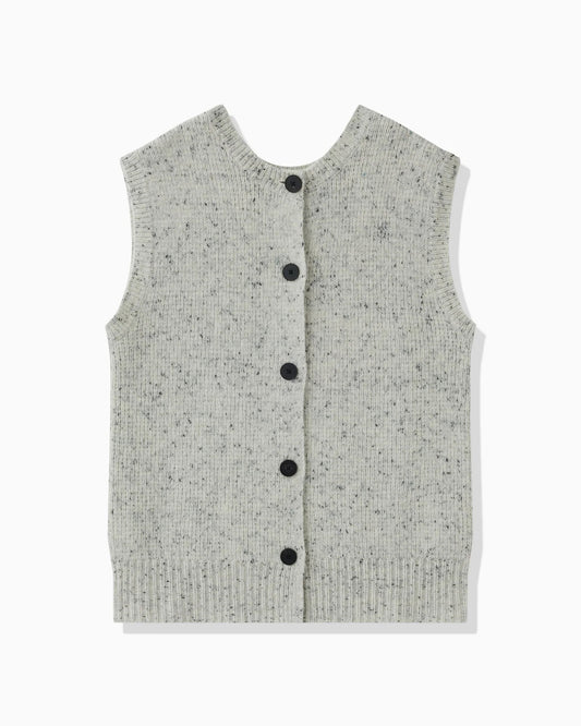 NEP YARN VEST - VANILLA