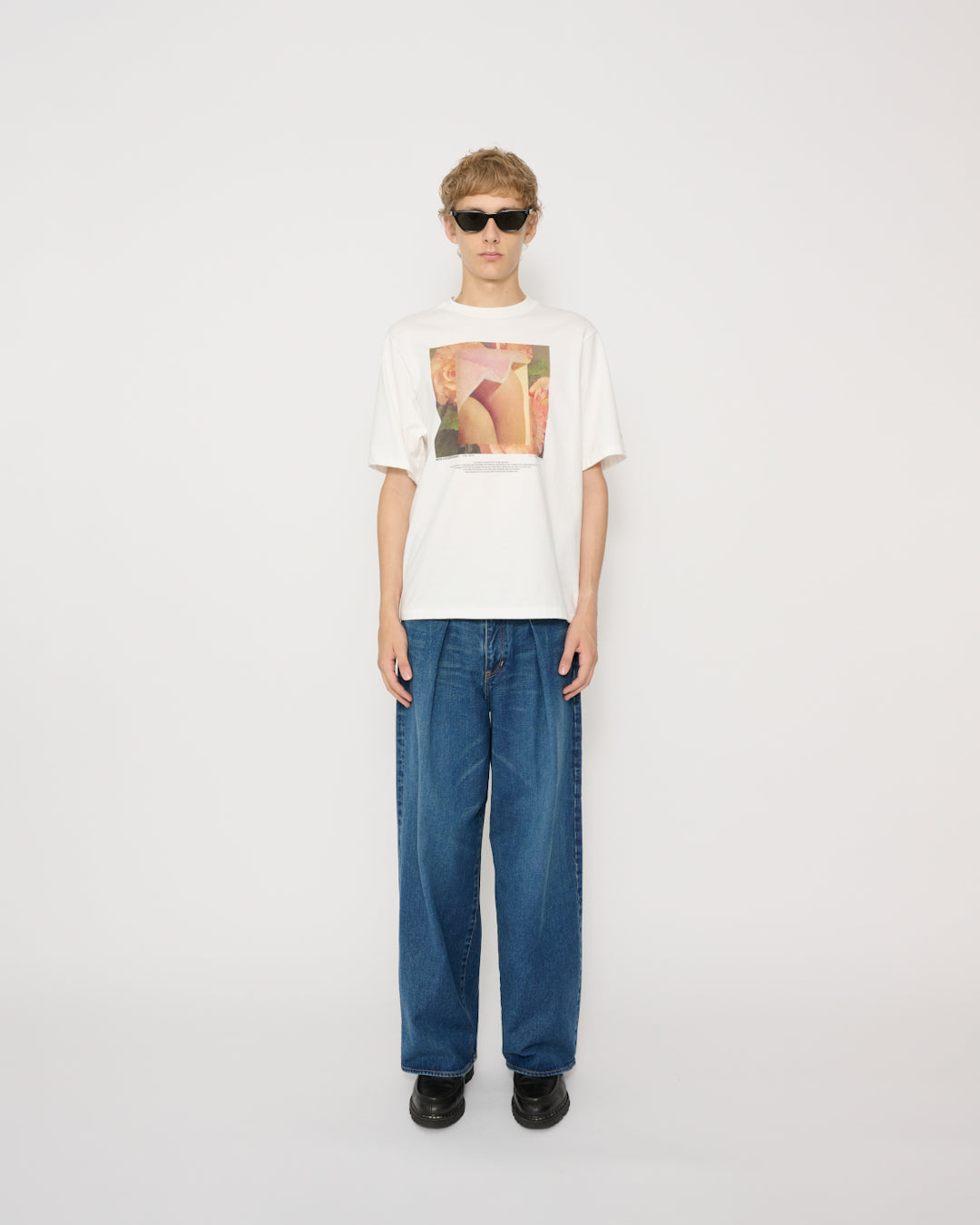 NICOLA KLOOSTERMAN FRILLS S/S T-SHIRT - WHITE