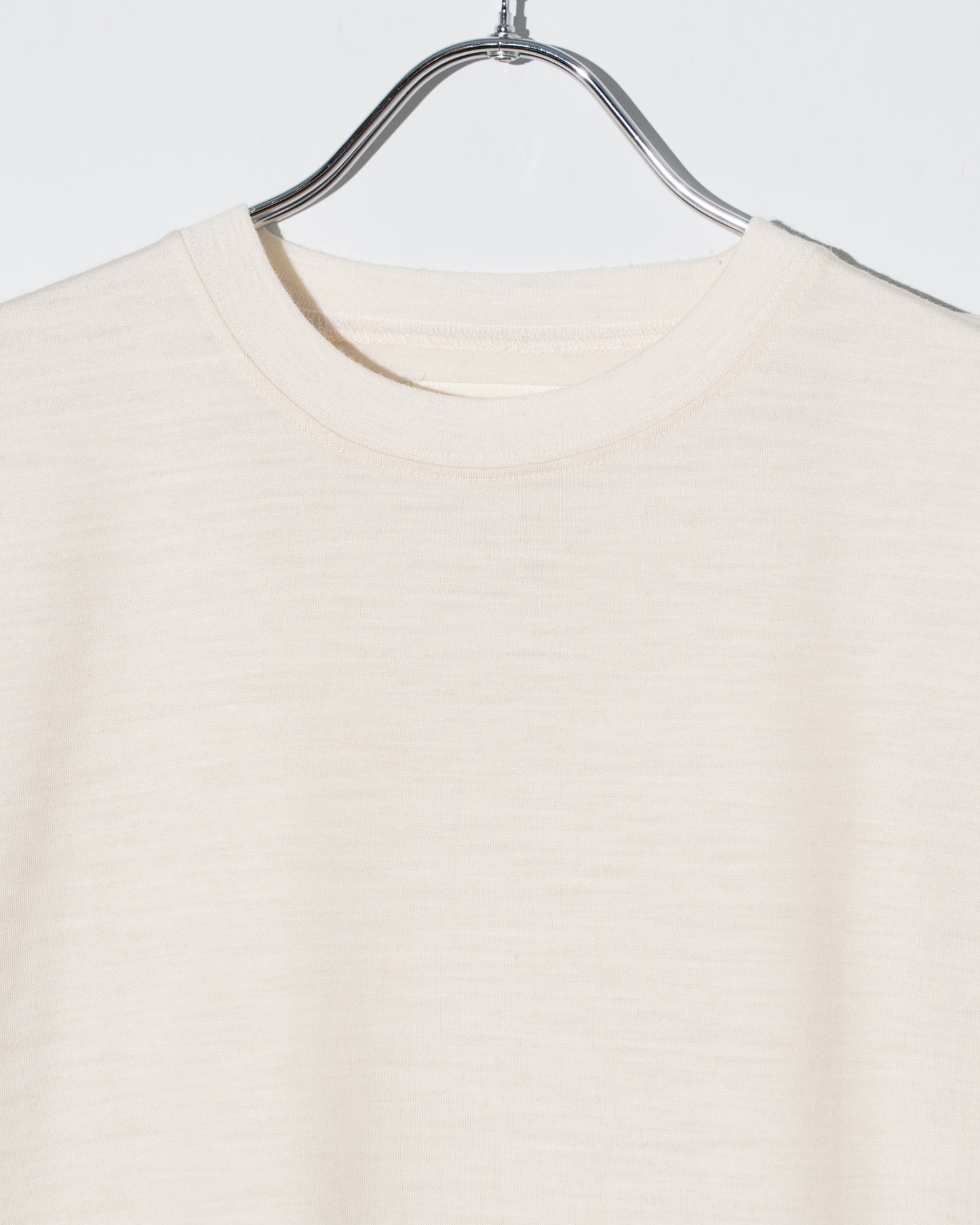 WOOL S/S T-SHIRT - IVORY