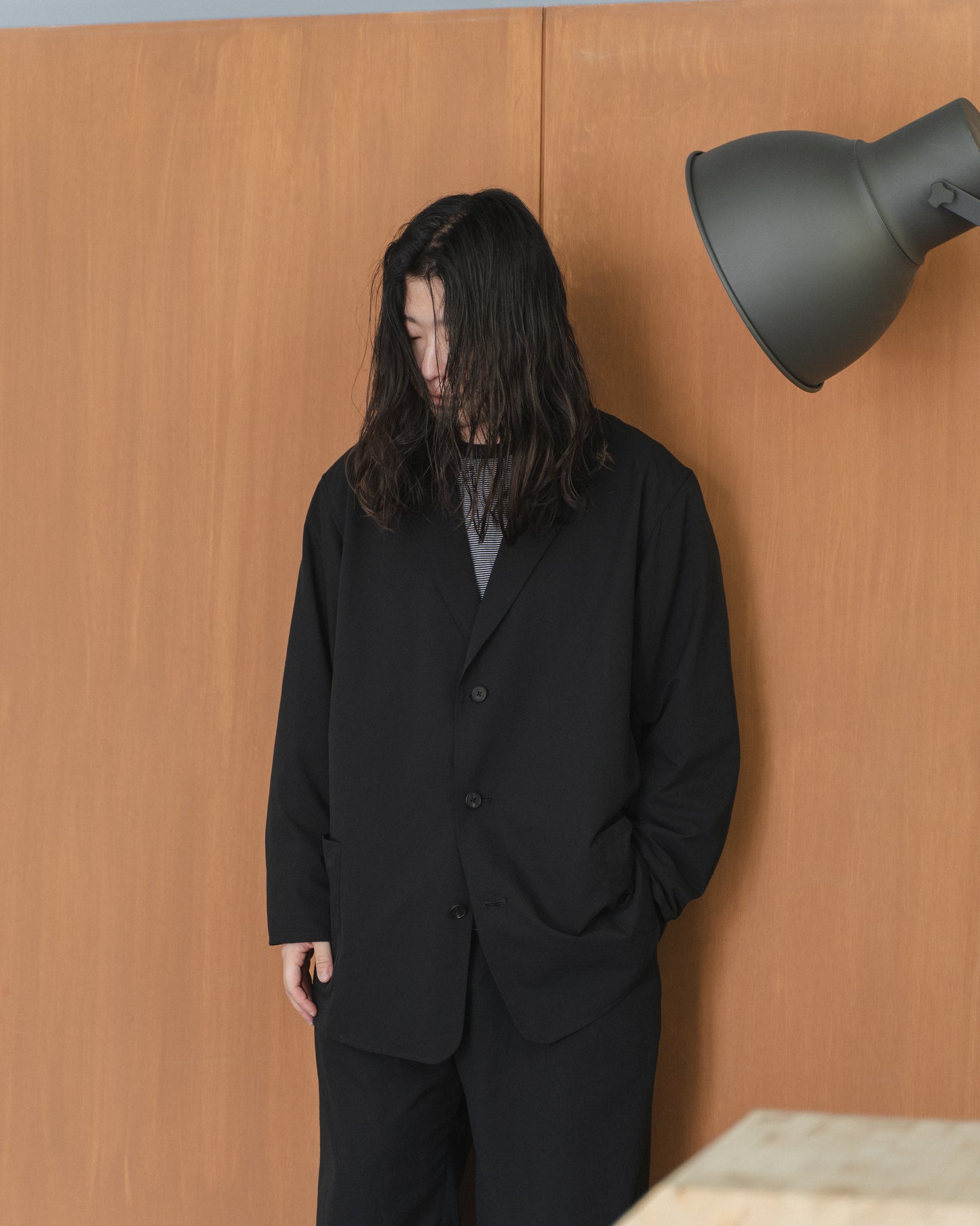 QUICK DRY STRETCH TAILORED JACKET - BLACK