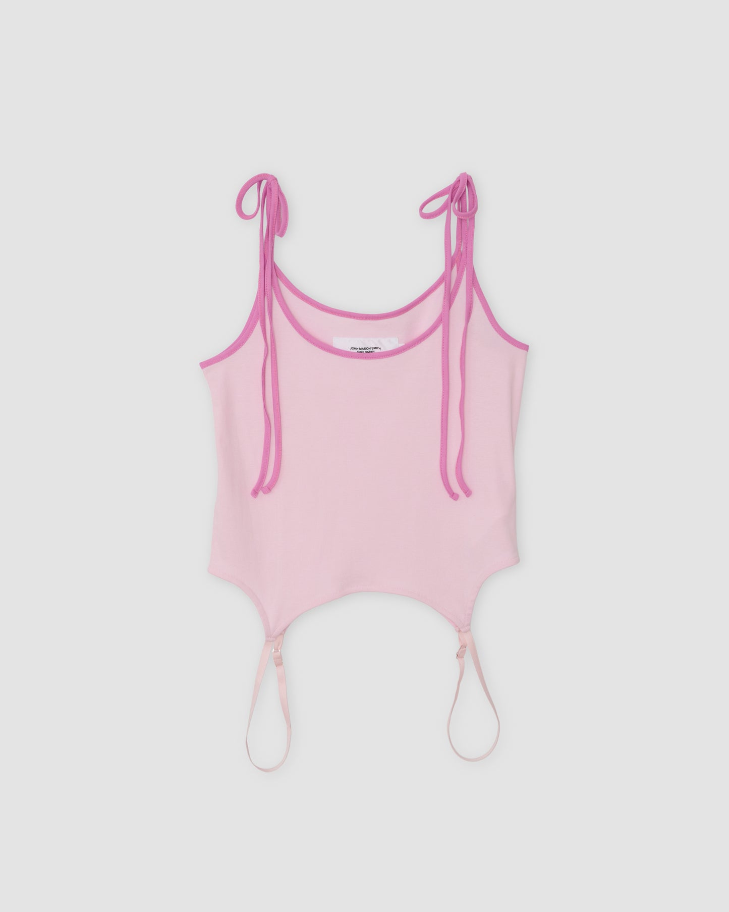 COTTON UP DOWN RIBBON CAMISOLE - PINK