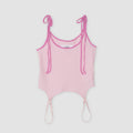 COTTON UP DOWN RIBBON CAMISOLE - PINK