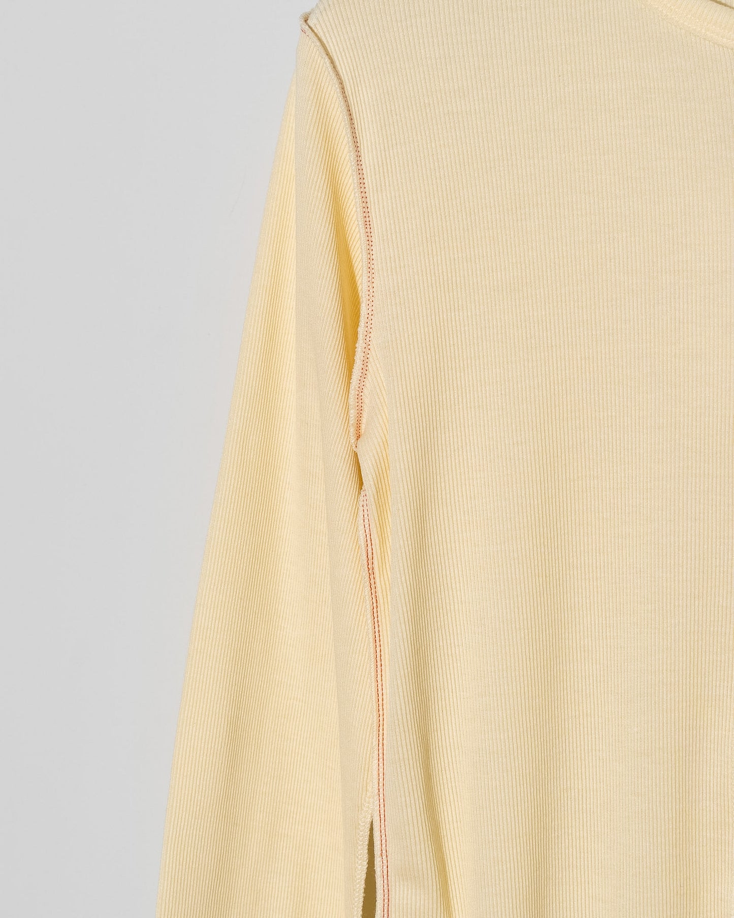 SOFT RIB SIDE STITCH CARDIGAN - CREAM