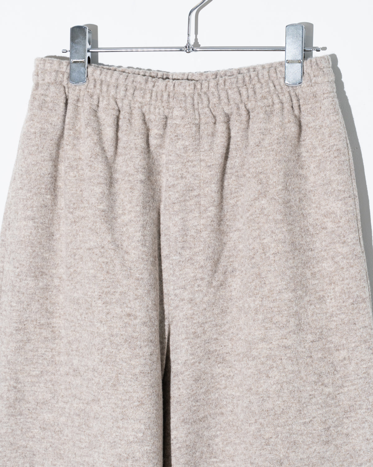 WOOL JERSEY EASY PANTS - BEIGE