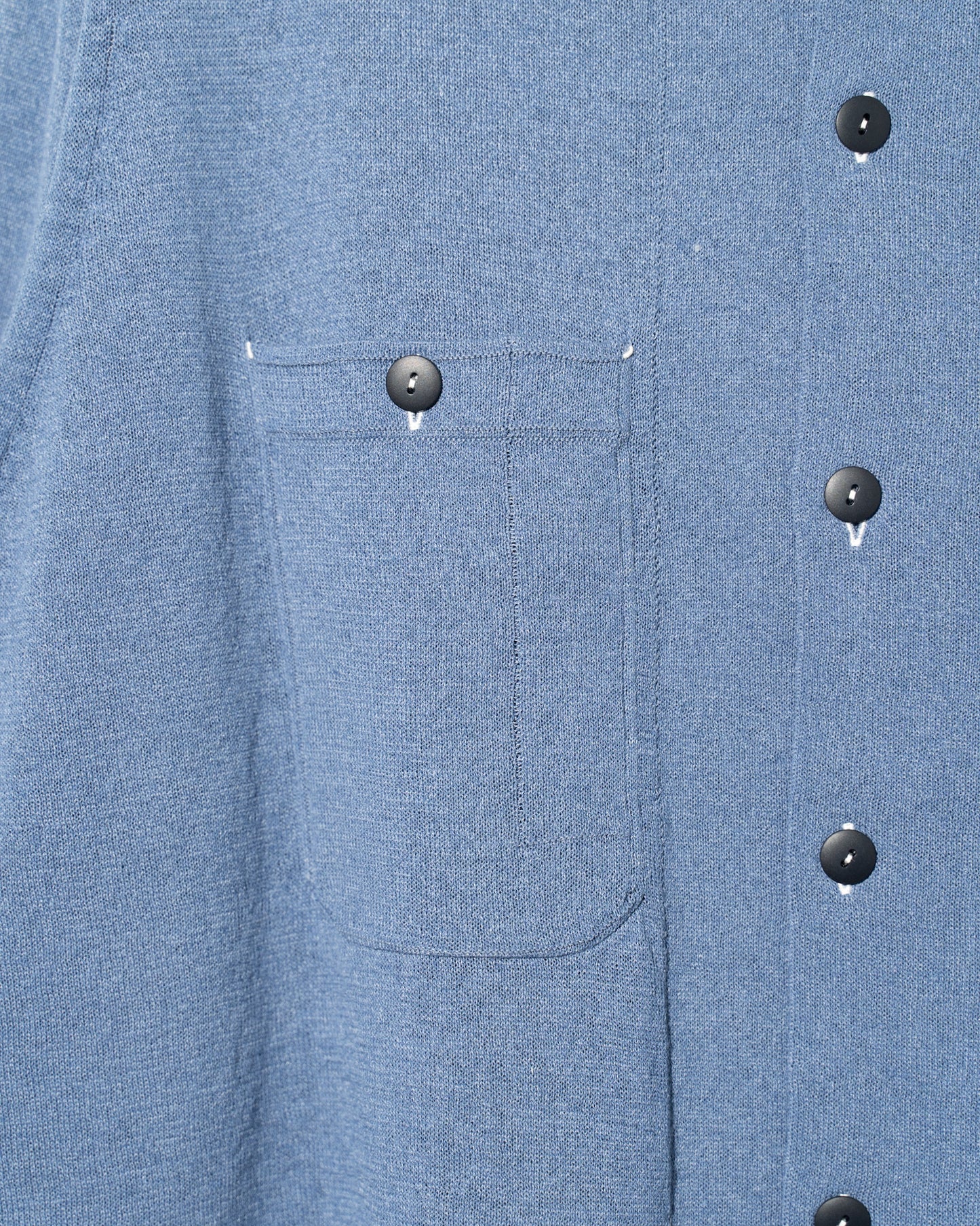 LINEN CHAMBRAY KNIT SHIRTS - INDIGO