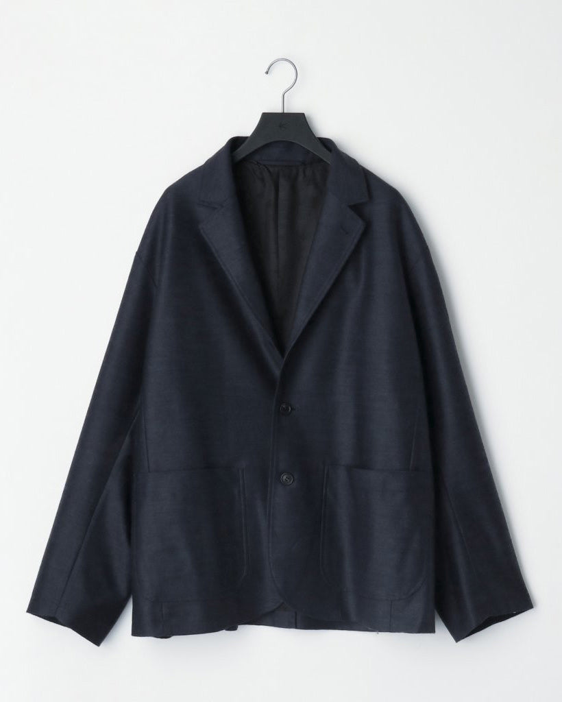 24G MOHAIR 3B JACKET - NAVY