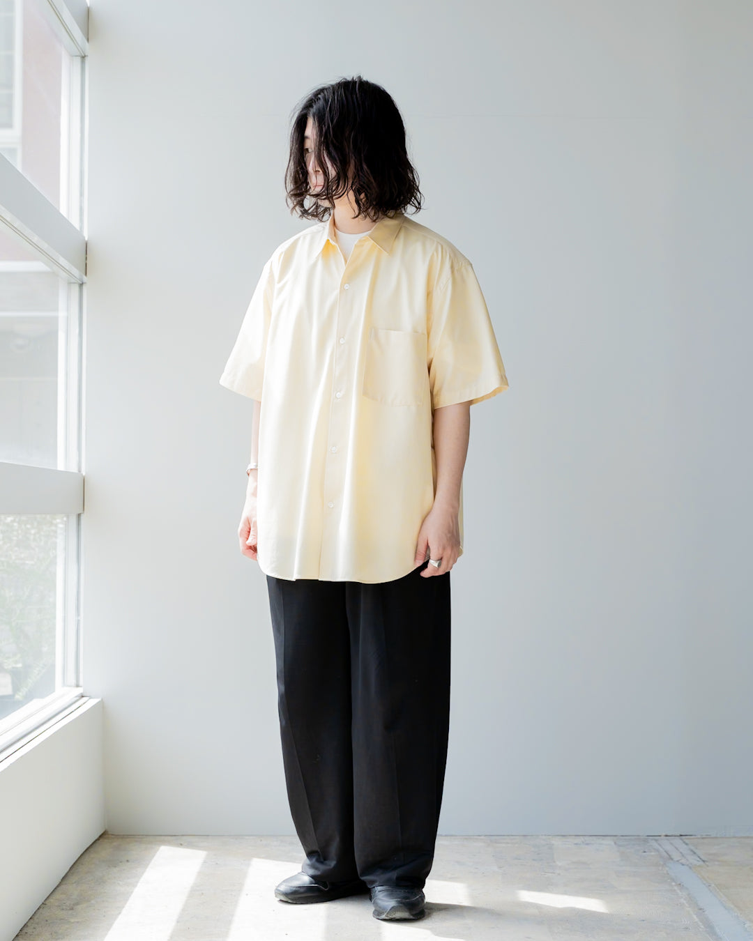 46G ATMOSPHERE SS SHIRT - LIGHT YELLOW