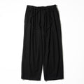 CASHMERE WIDE PANTS - BLACK