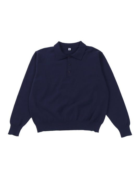 MUTED POLO KNIT - NAVY