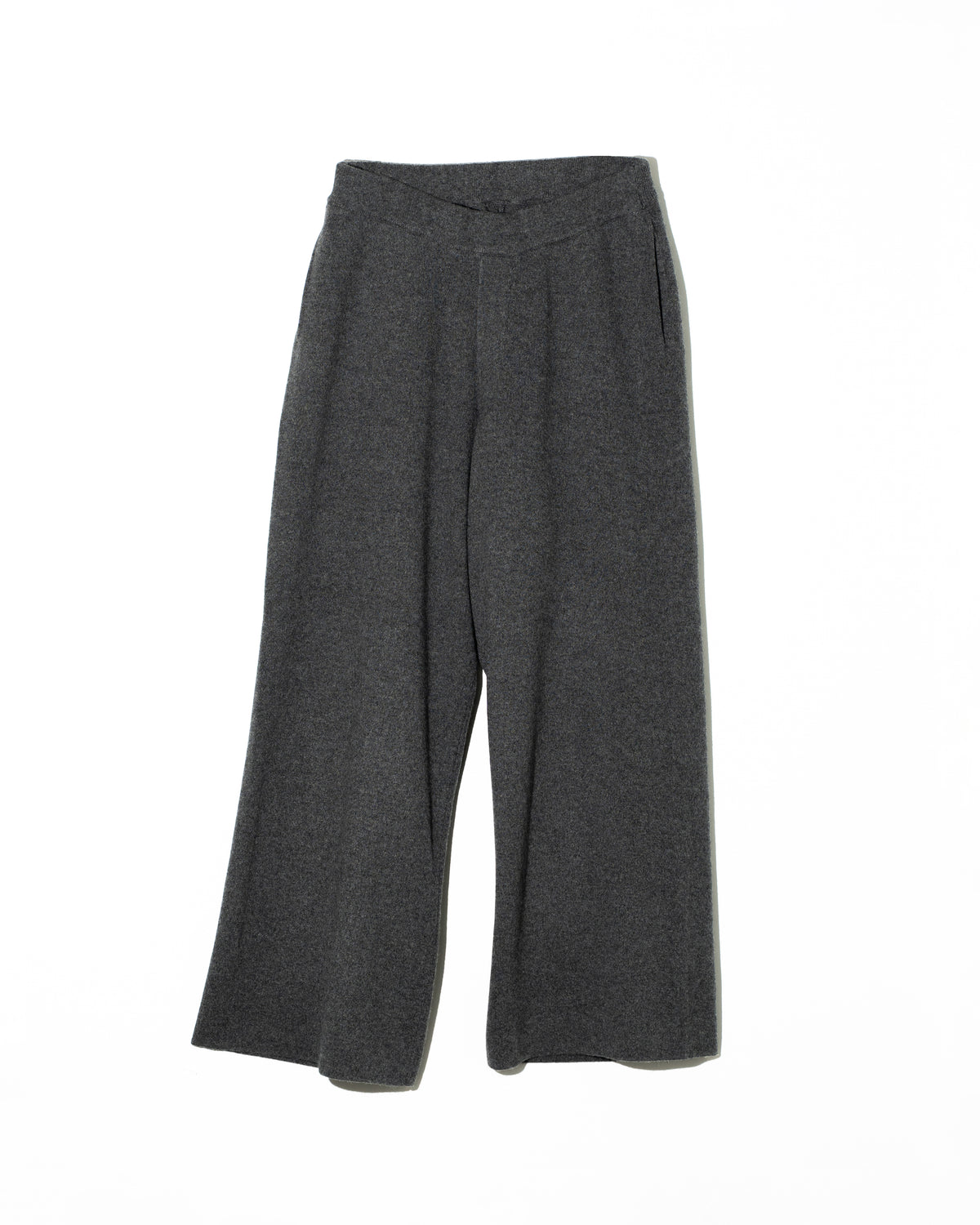 WOOL CASHMERE WIDE PT - T.GRAY