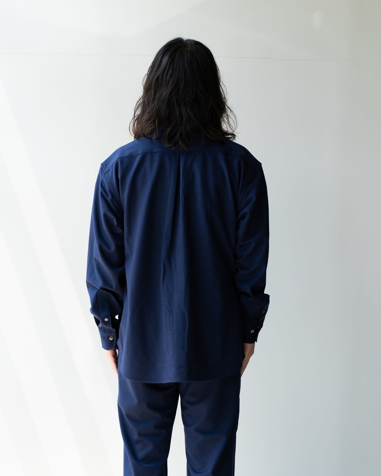 36G IDEAL WOOL SHIRT - NAVY