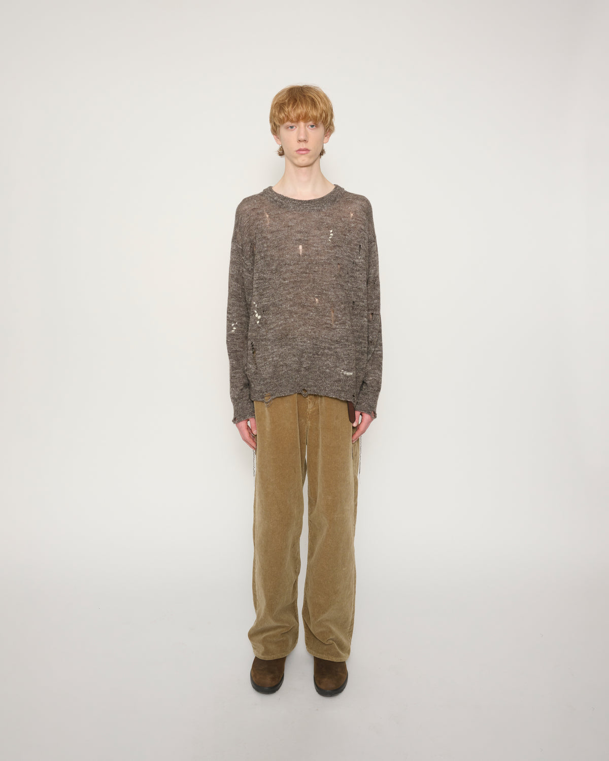 8W CORDUROY 5 POCKET PANTS - BEIGE