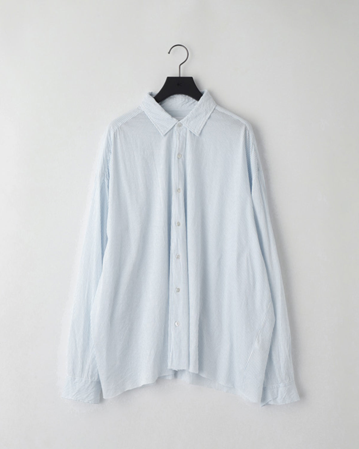 46G ARTISAN STRIPE SHIRT - WHITE BLUE DYE