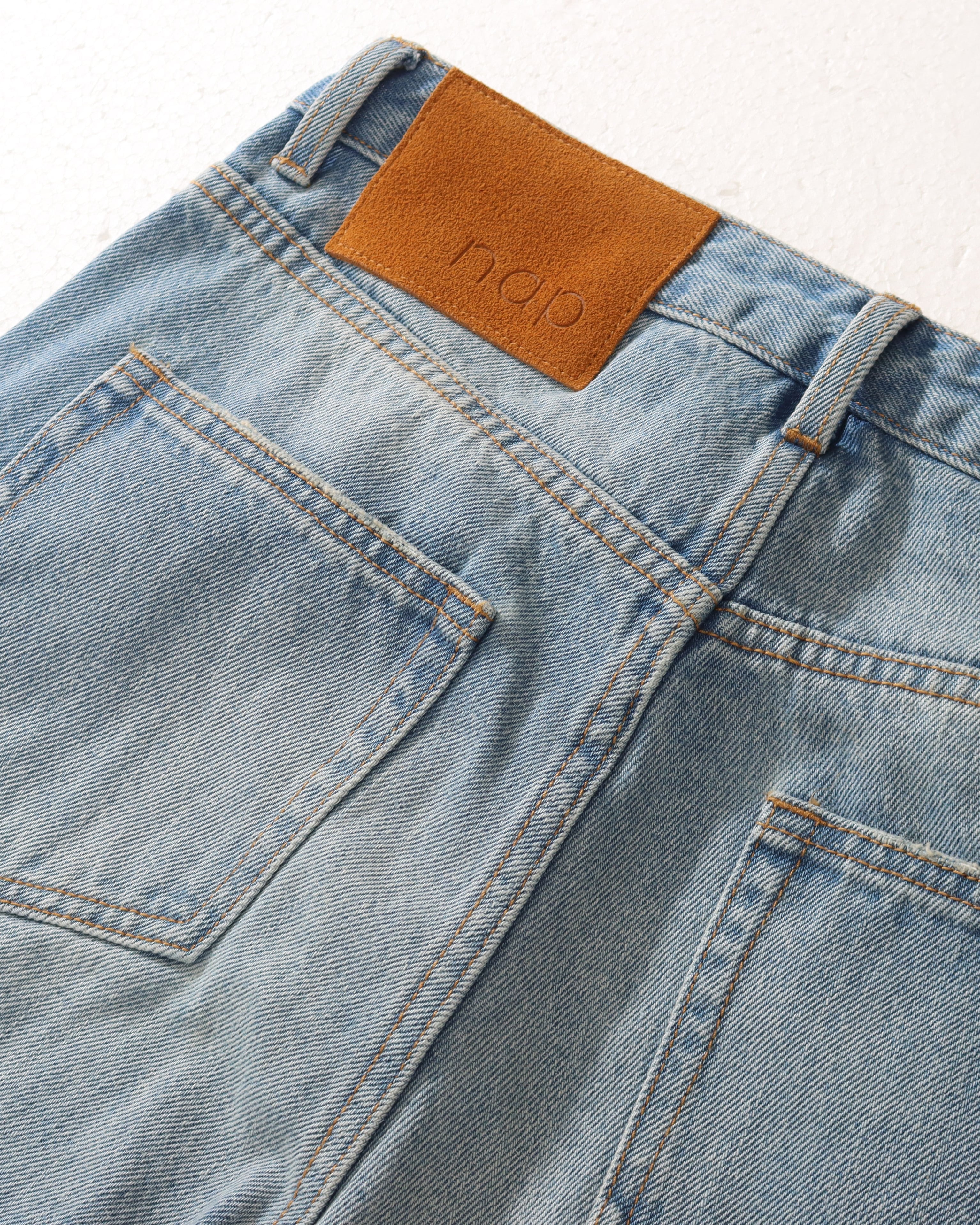 nap(ナップ) ODD PATCH DENIM SAX | HAKU公式通販