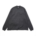 MERINO WOOL MOCK NECK LONG SLEEVE SHIRT - GRAY