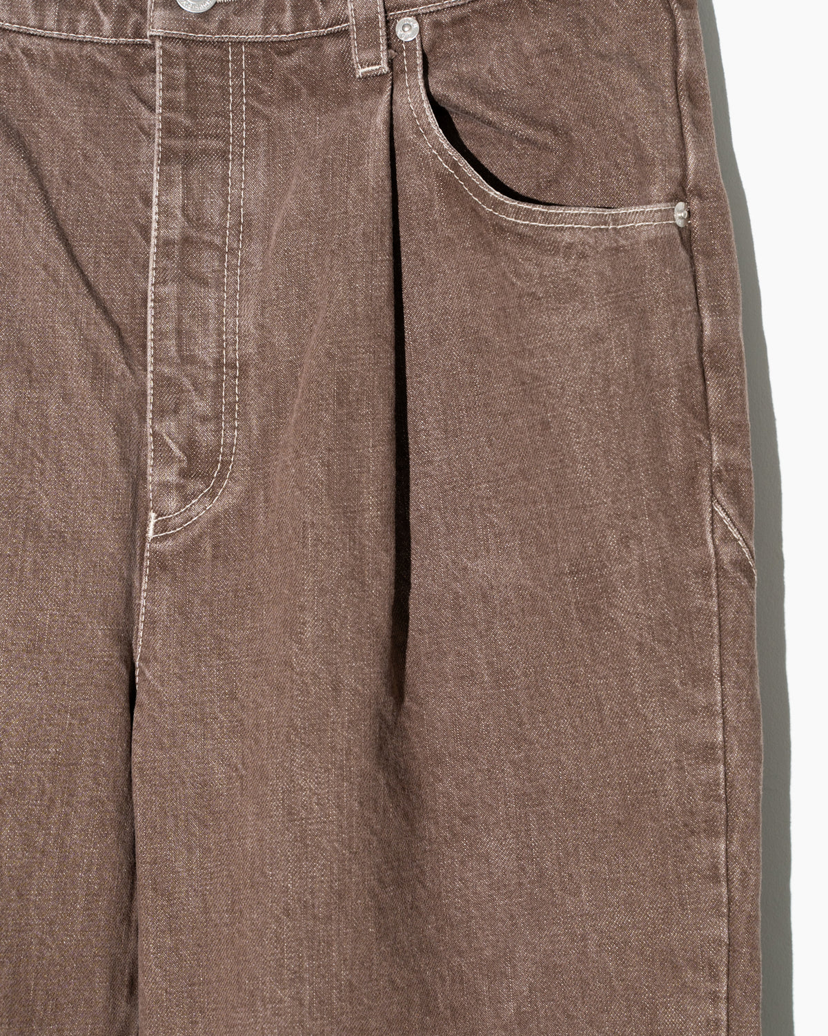 FIVE POCKET DENIM - BROWN