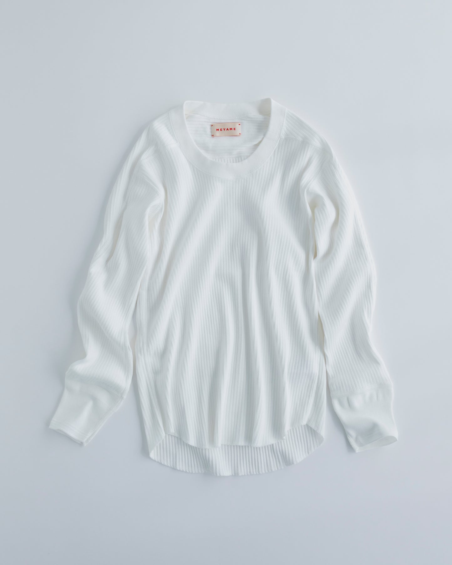 OBLONG NECK PULLOVER - WHITE