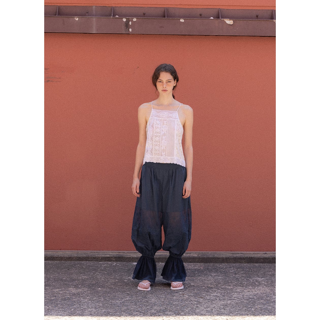 REMAKE LACE CAMI - WHITE