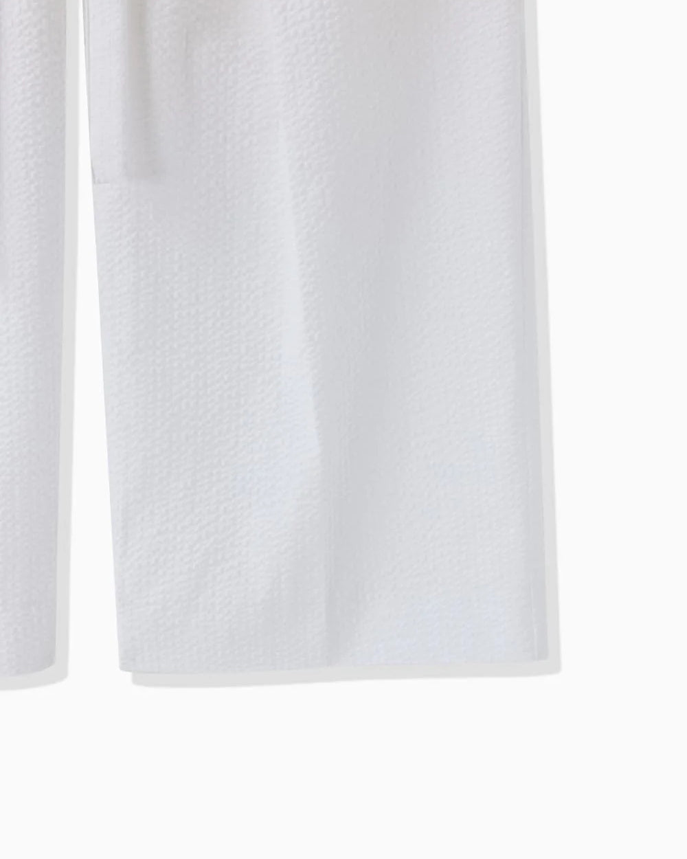 SHEER SEERSUCKER HAKAMA PANTS  - WHITE