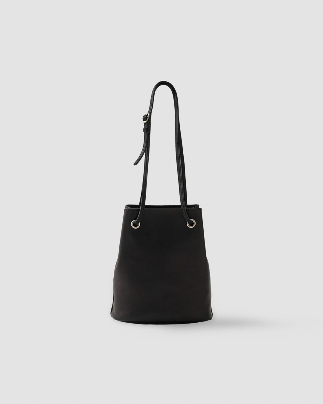 COW LEATHER BAG - BLACK