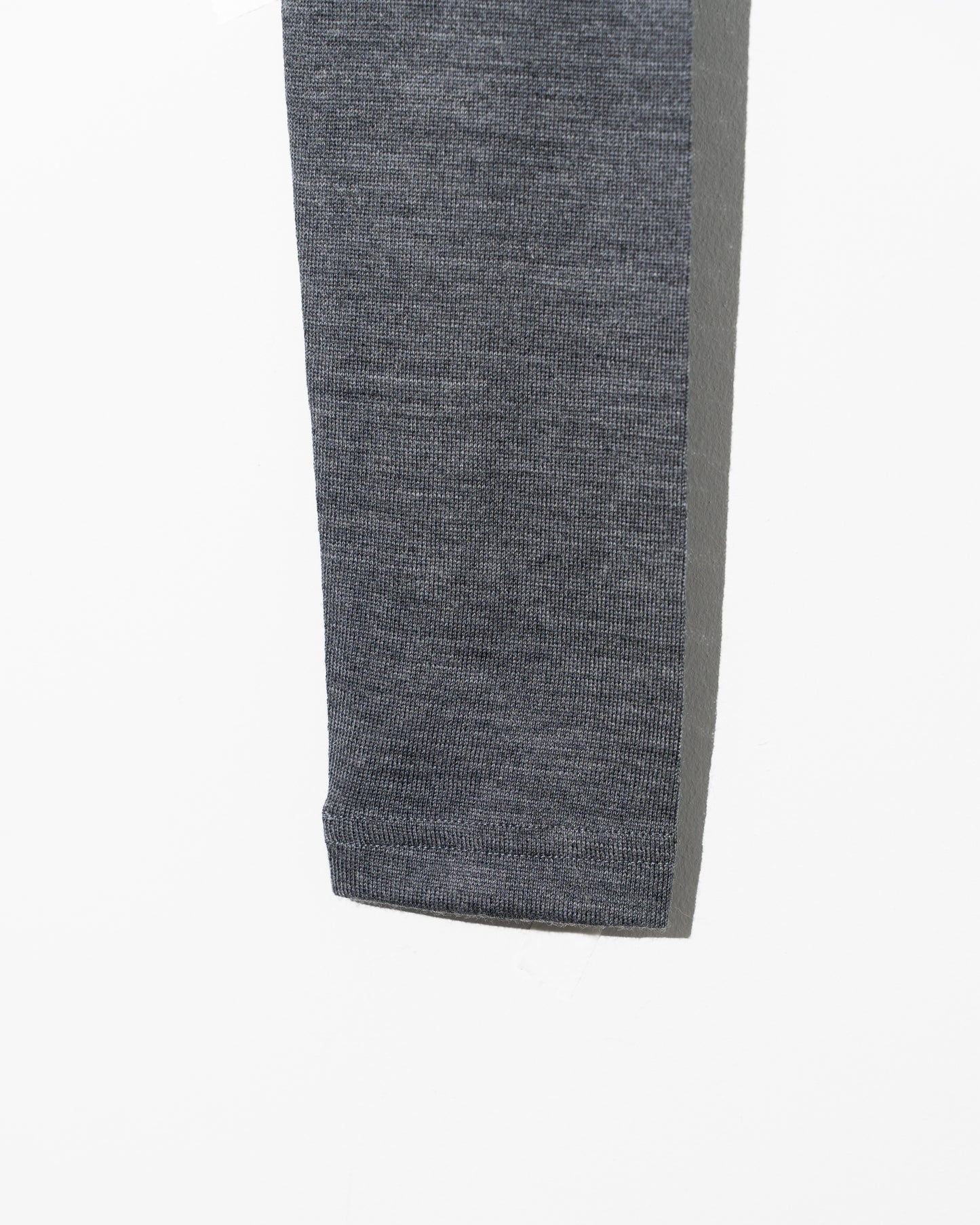 WOOL JERSEY DETACHABLE CARDIGAN - GRAY×IVORY