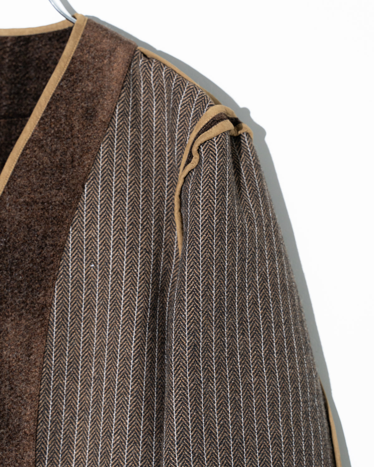 REVERSIBLE JK / NEEDLE WOOL - BROWN