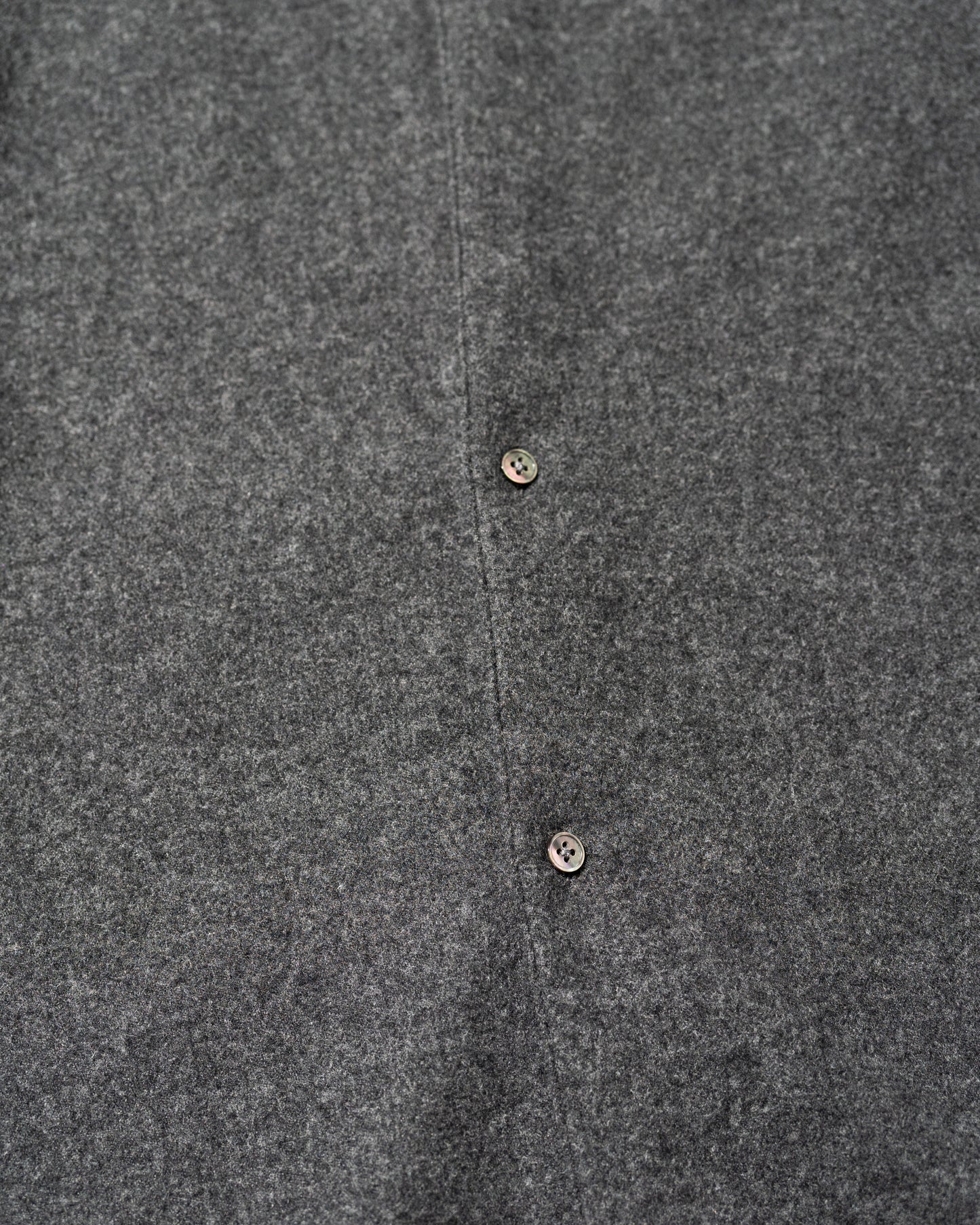 CASHMERE SHIRT JACKET - CHARCOAL GRAY