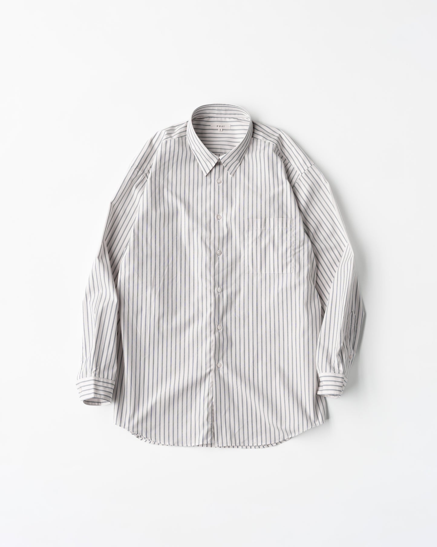 CLASSIC COLLAR STRIPE SHIRT - BLUE STRIPE