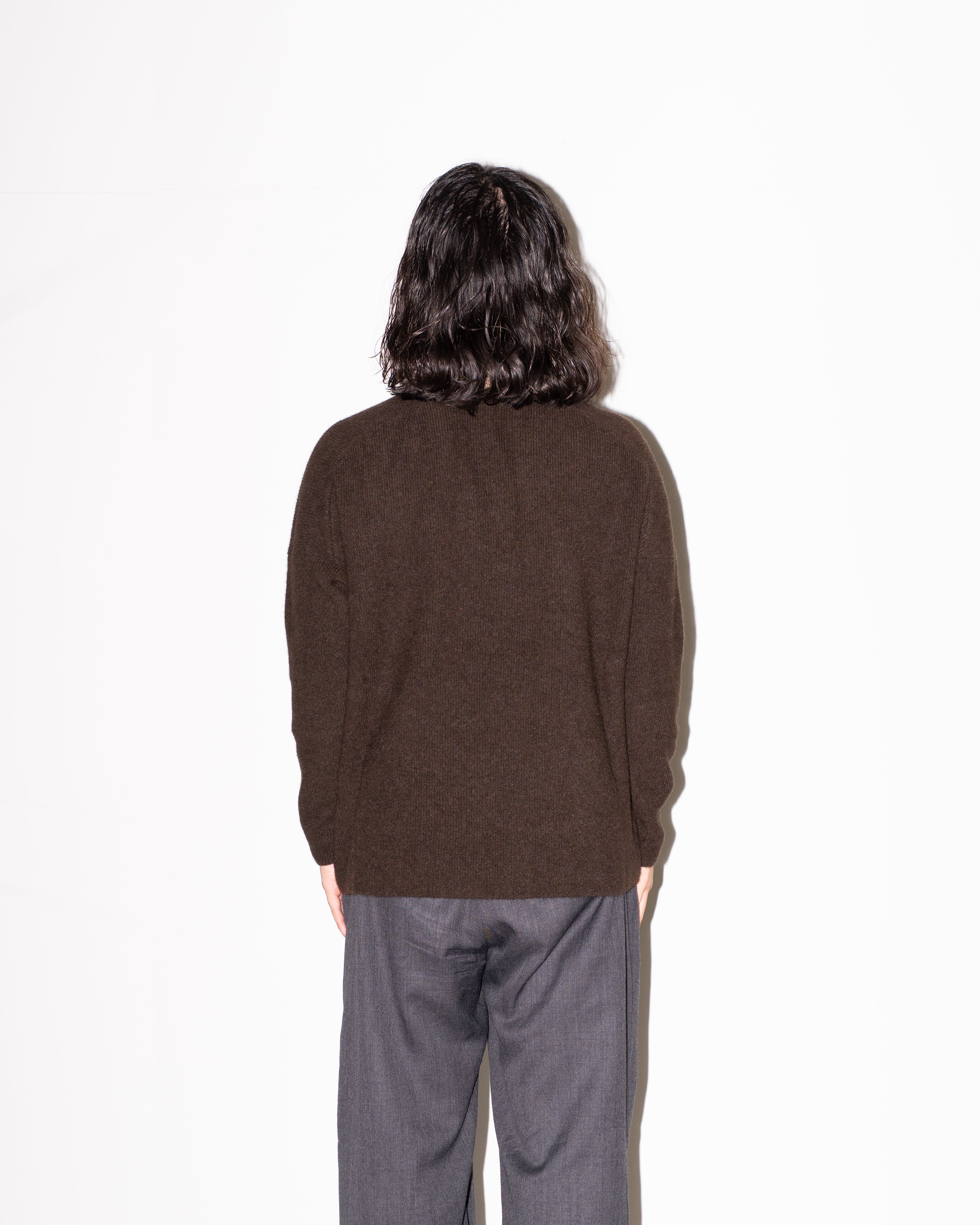 Nomàt (ノマット) YAK V-SWEATER DARK BROWN | HAKU公式通販