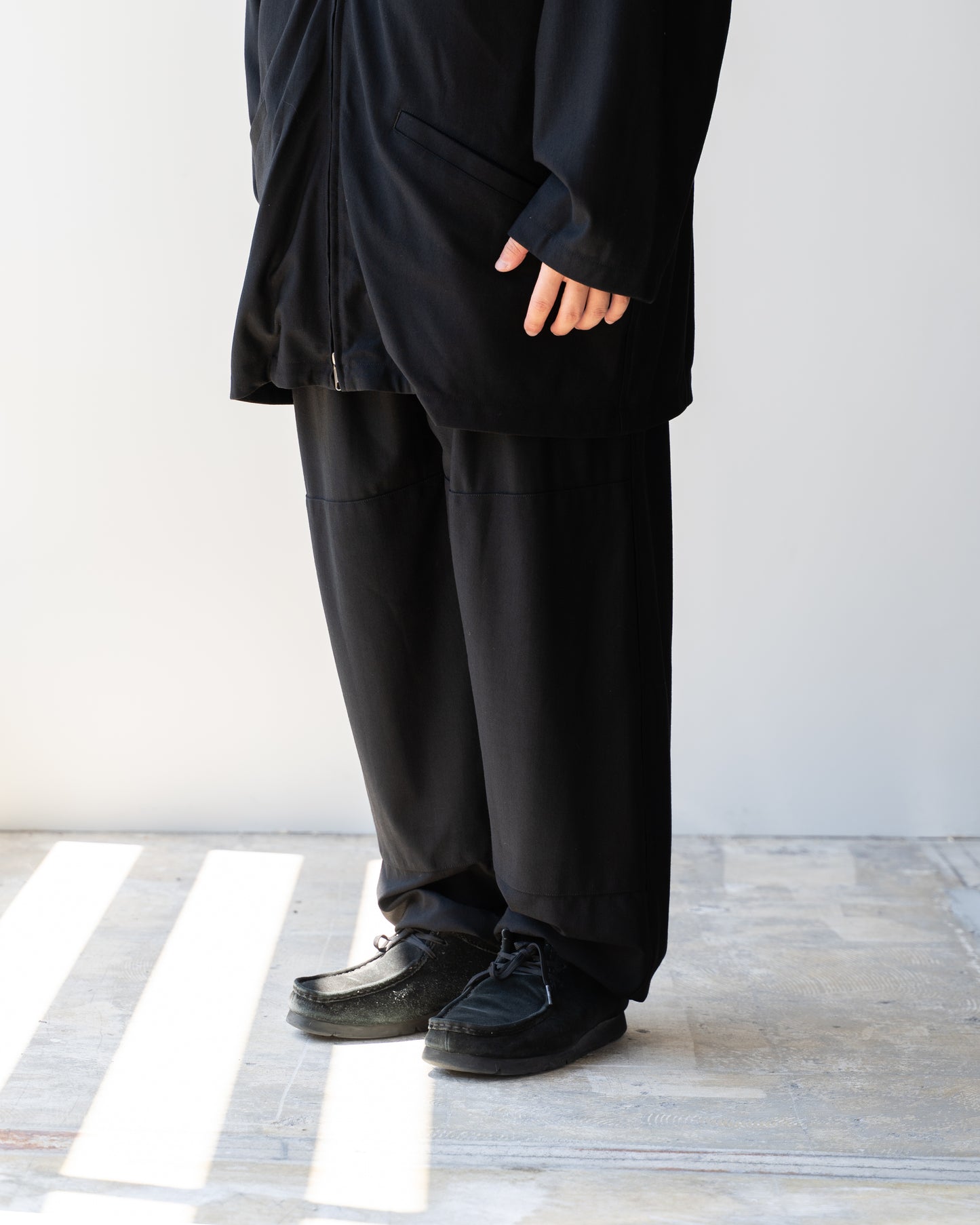 THE DAY × KANEMASA KNITTING MILITARY TRAINING PANTS - BLACK