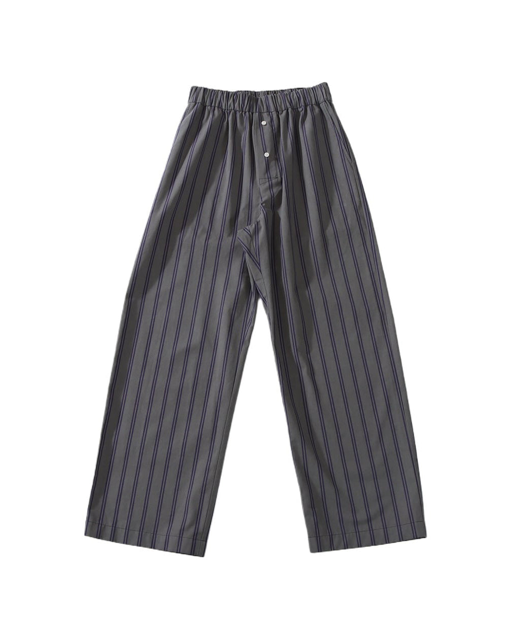 STRIPE EASY PANTS - GRAY