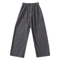 STRIPE EASY PANTS - GRAY