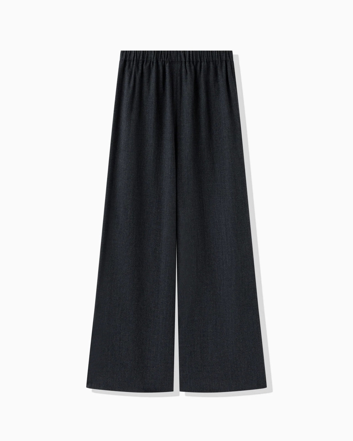 HERRINGBONE WOOL PANTS - DARK FRAY
