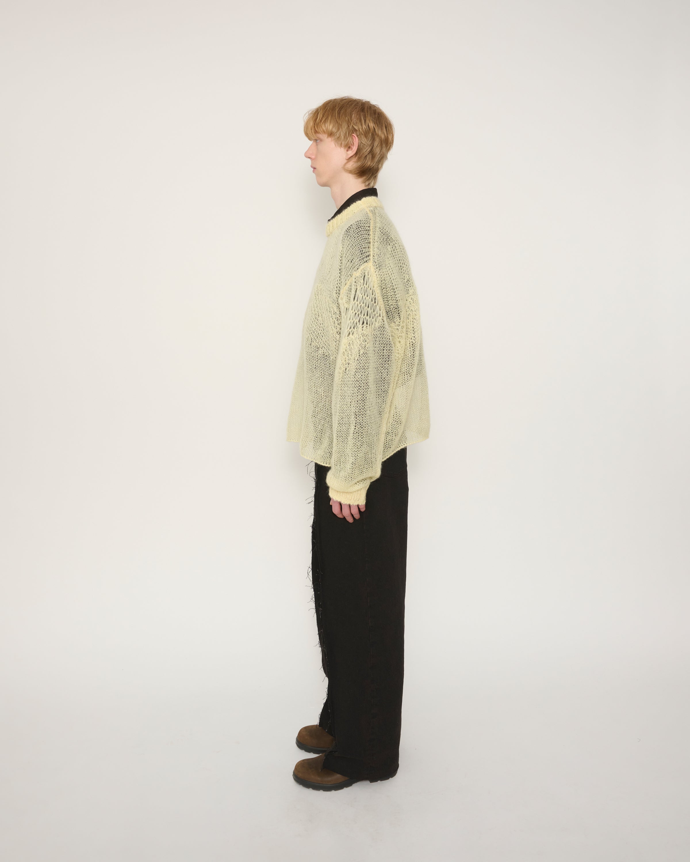 JANE SMITH (ジェーンスミス) MOHAIR CREW NECK SWEATER MINT | HAKU