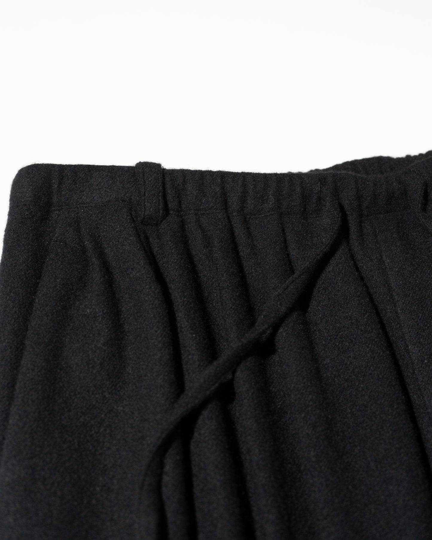 CASHMERE WIDE PANTS - BLACK