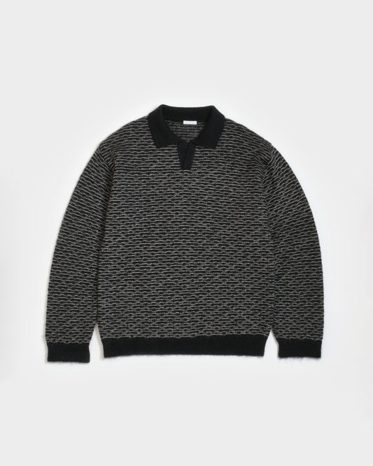 MOHAIR SKIPPER KNIT - BLACK