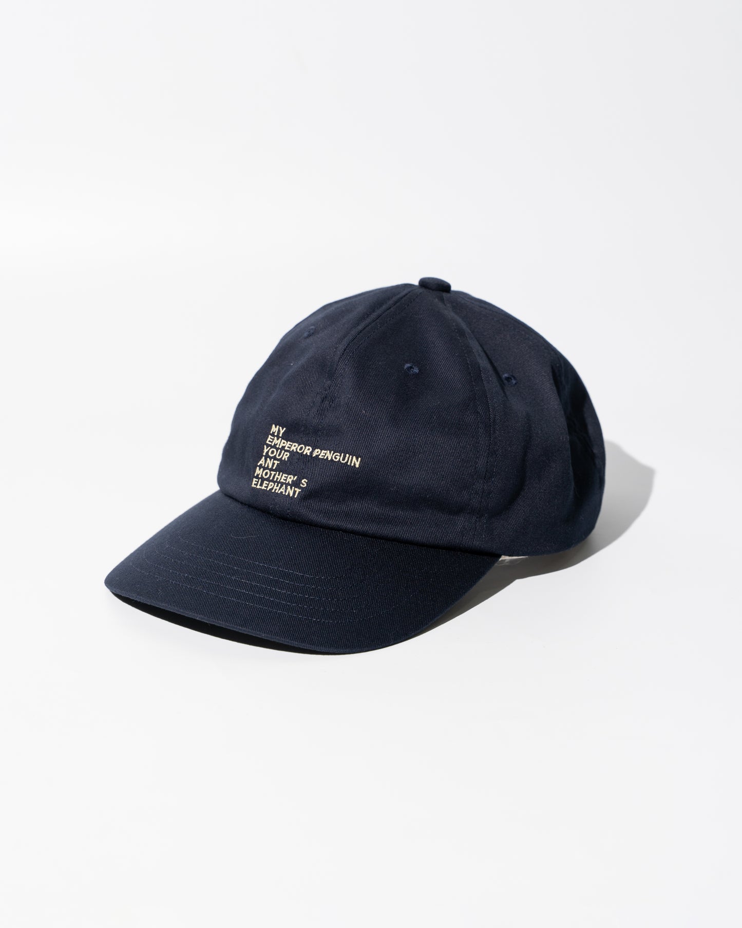 EMBROIDERY COTTON CAP MADE BY NINE TAILOR - NAVY