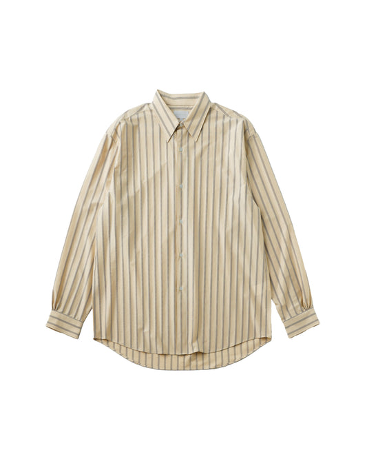 46G ATMOSPHERE STRIPE SHIRT - BEIGE