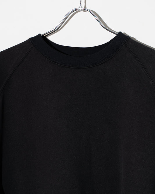 28G CUPRO RAGLAN PULLOVER - BLACK