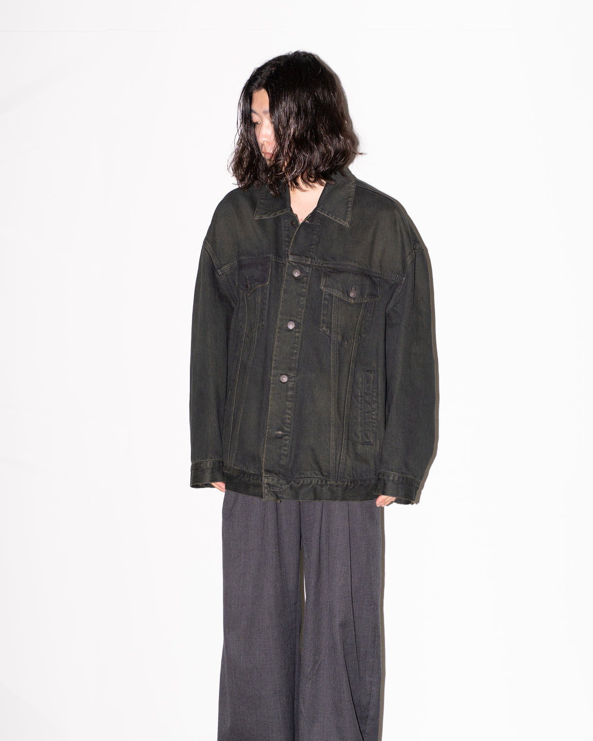WORK BLOUSON / DENIM - MOSS