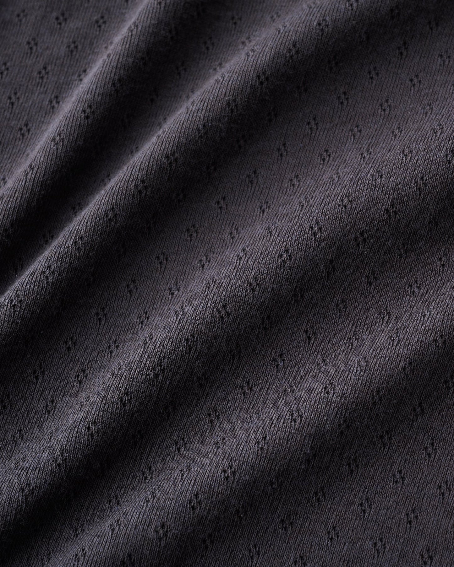 COTTON SILK PATTERN MESH JACQUARD COTTON SILK DOUBLE V NECK CAMISOLE - CHARCOAL