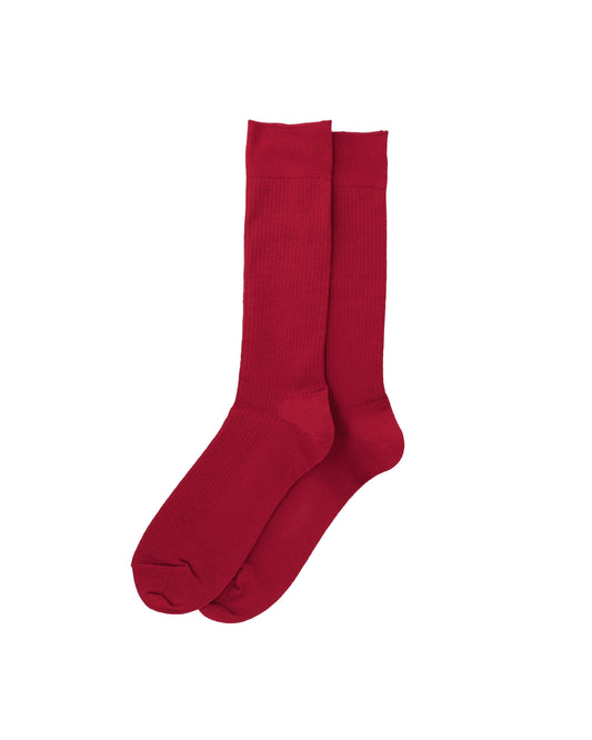 10G WOOL SILKY SOCKS - RED