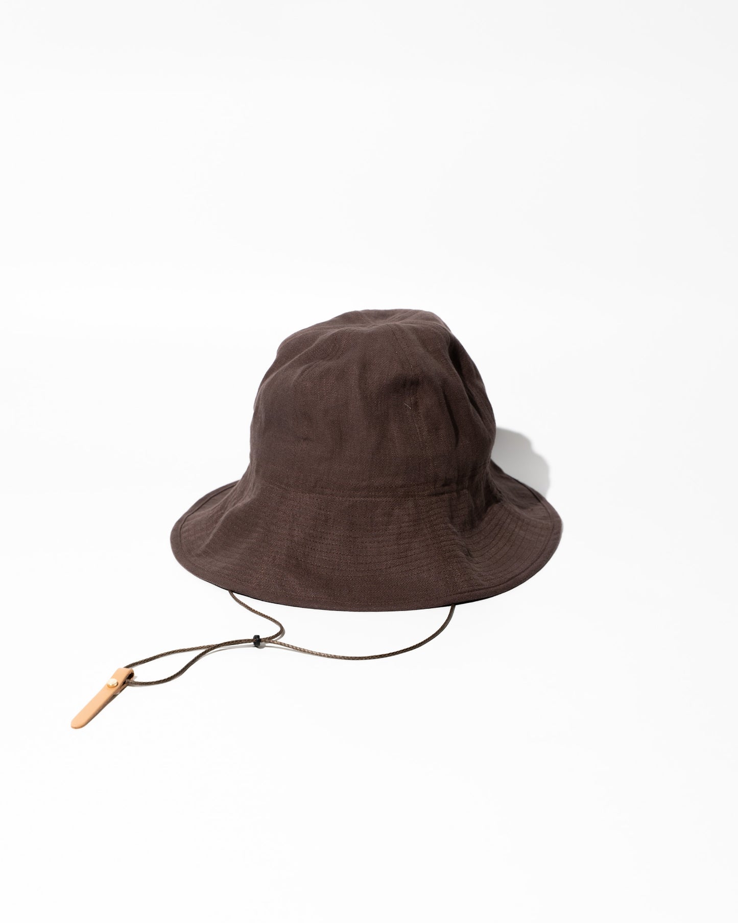 LINEN HAT MADE BY NINE TAILOR - BROWN