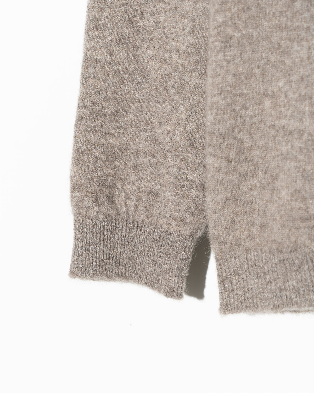 YAK CREW NECK SWEATER - GREY