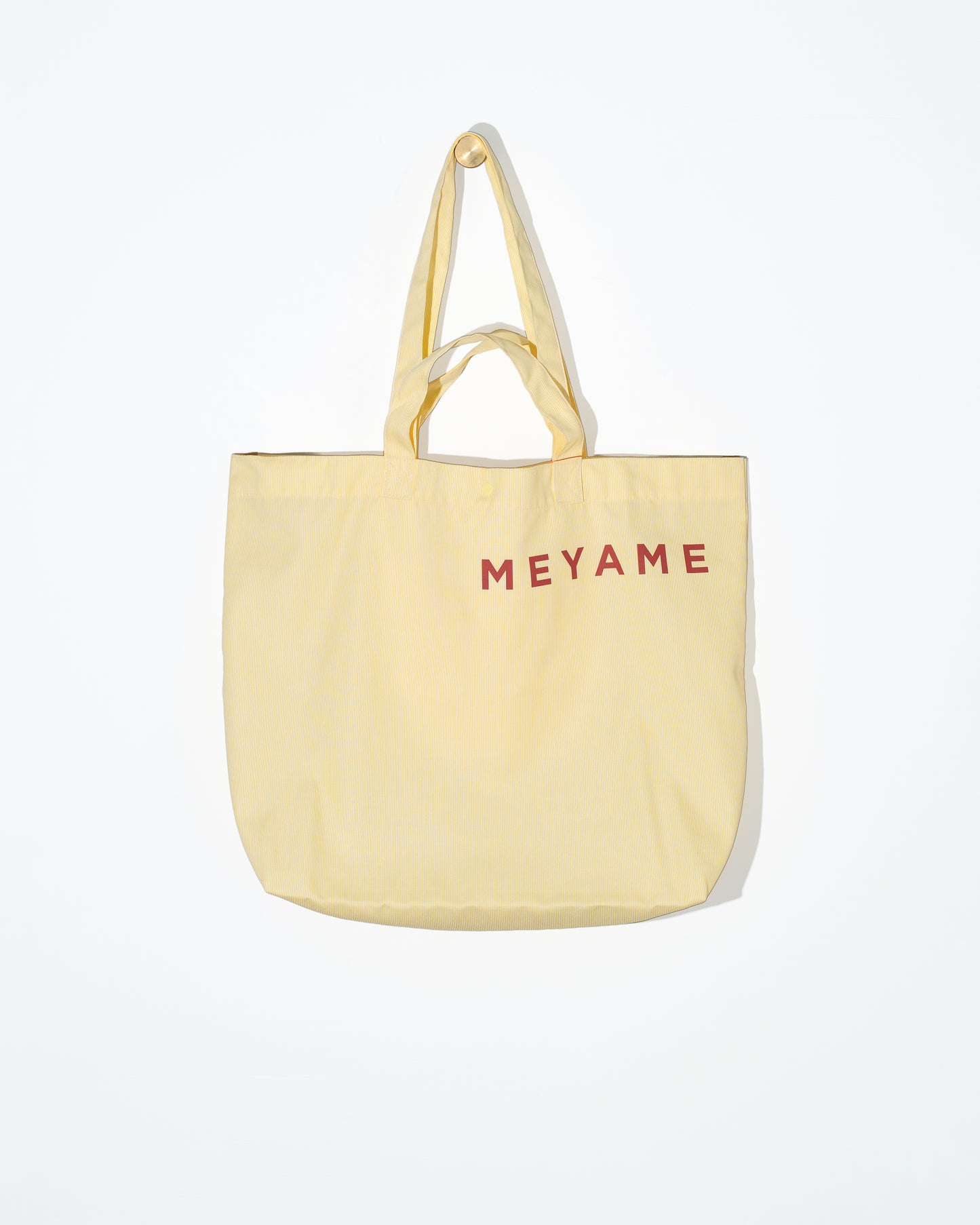 STRIPE LOGO TOTE BAG - YELLOW