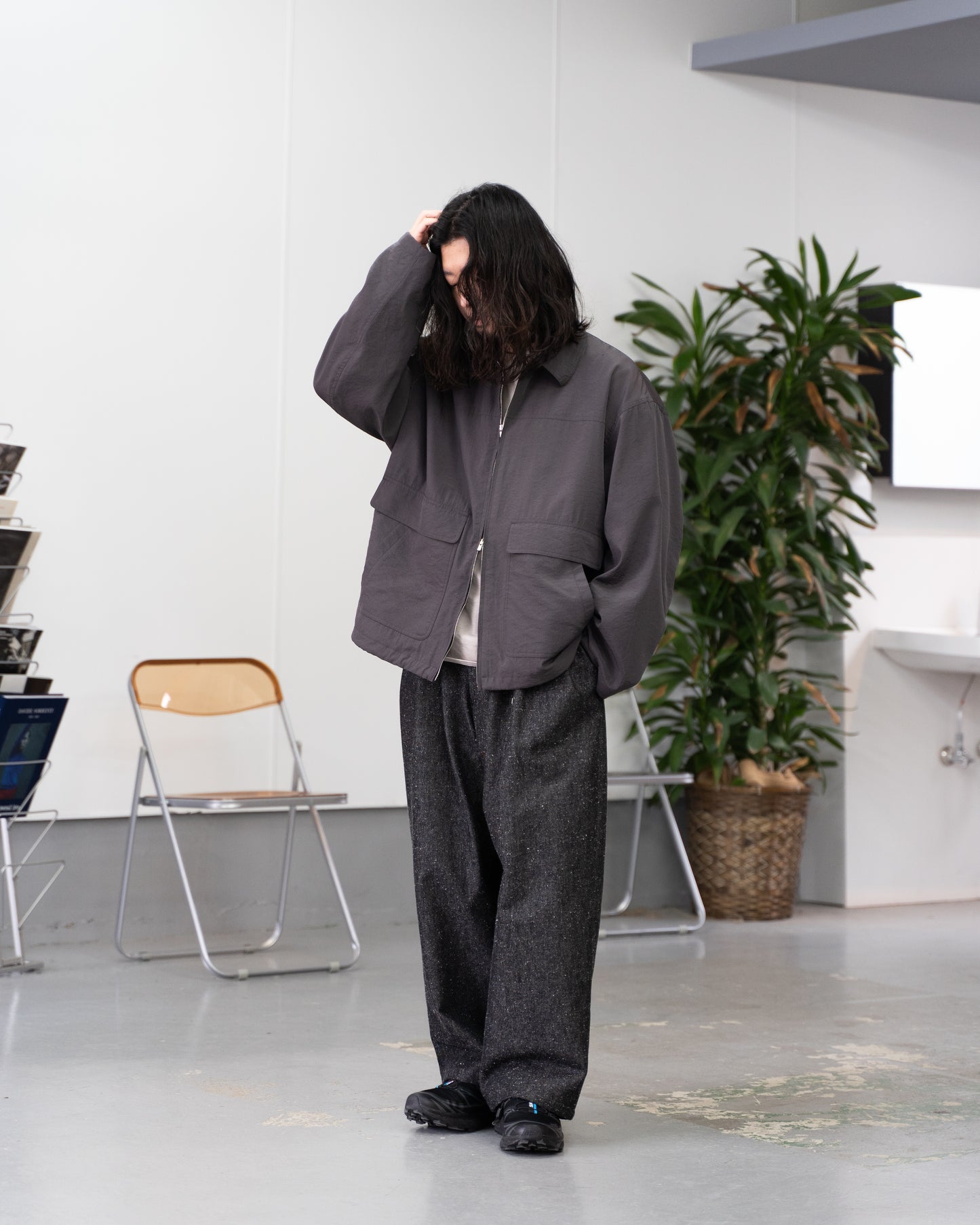 SALT SHRINK CUPRO WORK JKT - BROWN