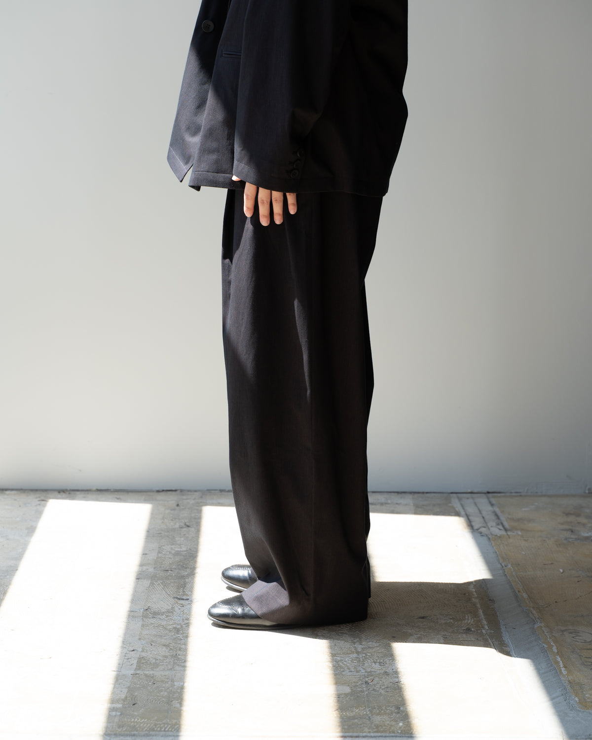 46G SOLARO TROUSERS - BLACK BROWN